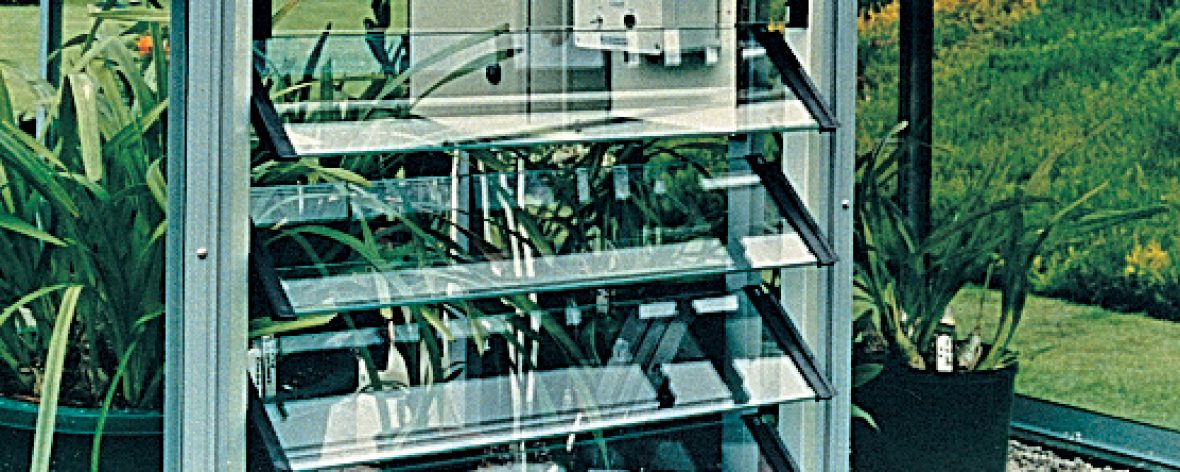 Louvered Vent Ventilation In a Hartley Botanic Greenhouse