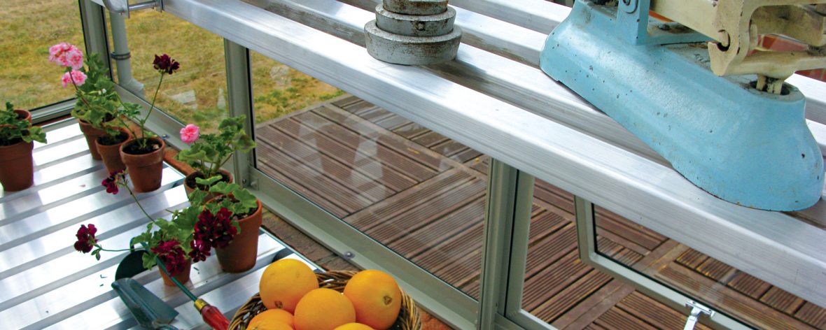 Hartley Botanic Greenhouse Slatted Shelving